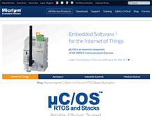 Tablet Screenshot of micrium.com